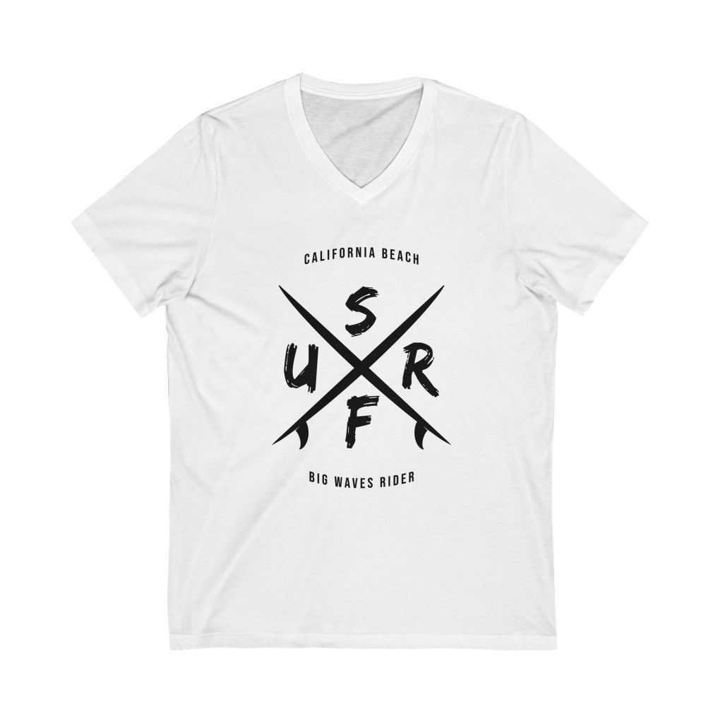 Unisex Jersey Short Sleeve V-Neck Tee