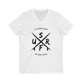 Unisex Jersey Short Sleeve V-Neck Tee